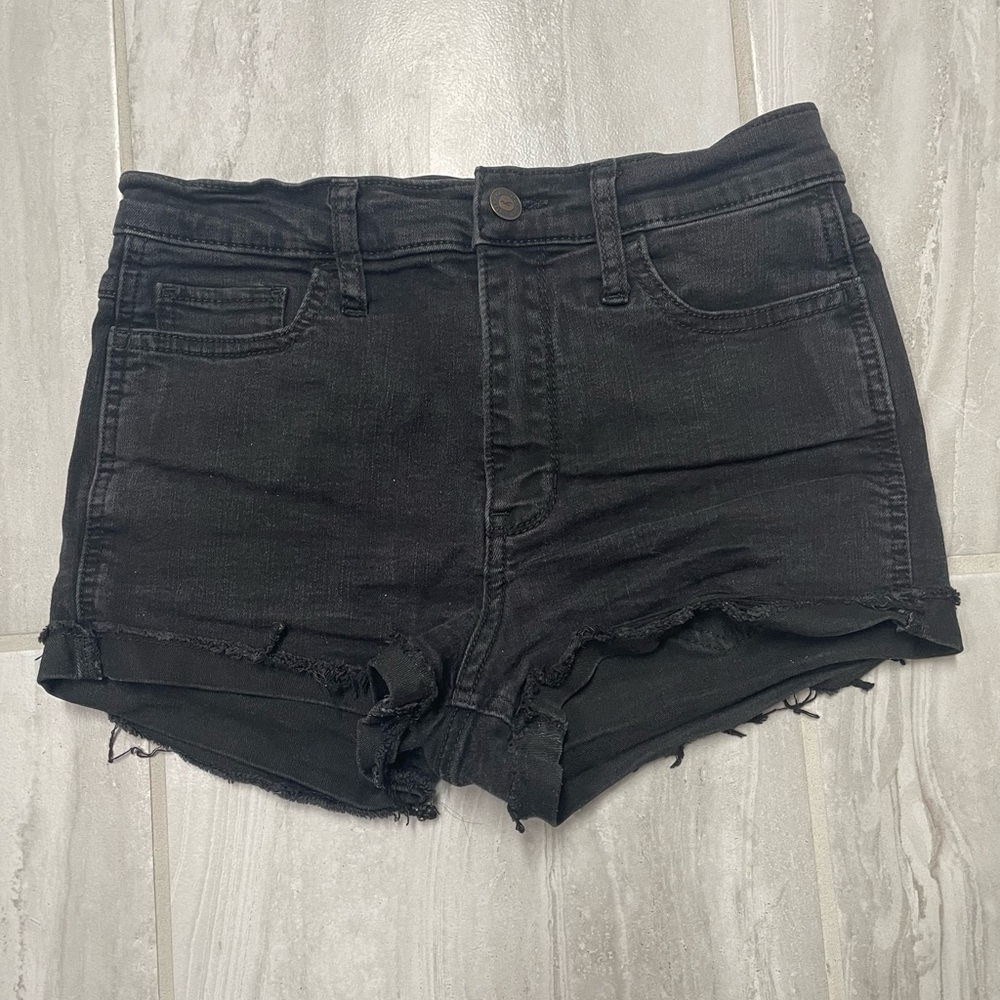 Black High Waisted Hollister Shorts